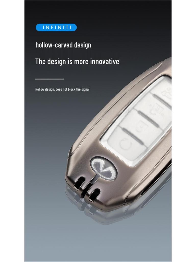 Premium Infiniti QX50/Q50L/QX60 Women's Key Case with Decorative Buckle for 2022 Model