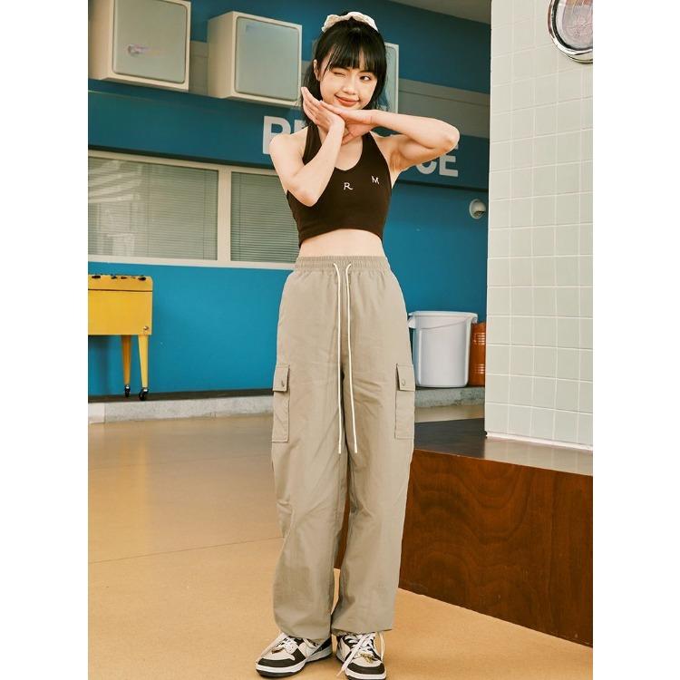 Women's High Waist Purple Workwear Pants Spring Summer Quick Dry Pants Petite American Leisure Sports Pants