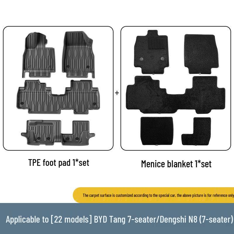 All-Weather TPE Trunk Mat for 2022-2024 BYD Tang Tengshi N8