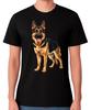 German Shepherd T-Shirt Beautiful Alsatian Dog Lover Graphic Gift Unisex Tee