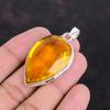 Faceted Citrine Pendant 925 Sterling Silver Pendant Real Gemstone Jewelry Handmade Pendant Citrine Jewelry Gifts For Wife Brand New Pendants