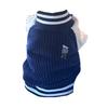 Cute Puppy Dog Clothes Autumn and Winter Warm Embroidered Corduroy Baseball Jacket Small Dog Bigbear Pet Clothing