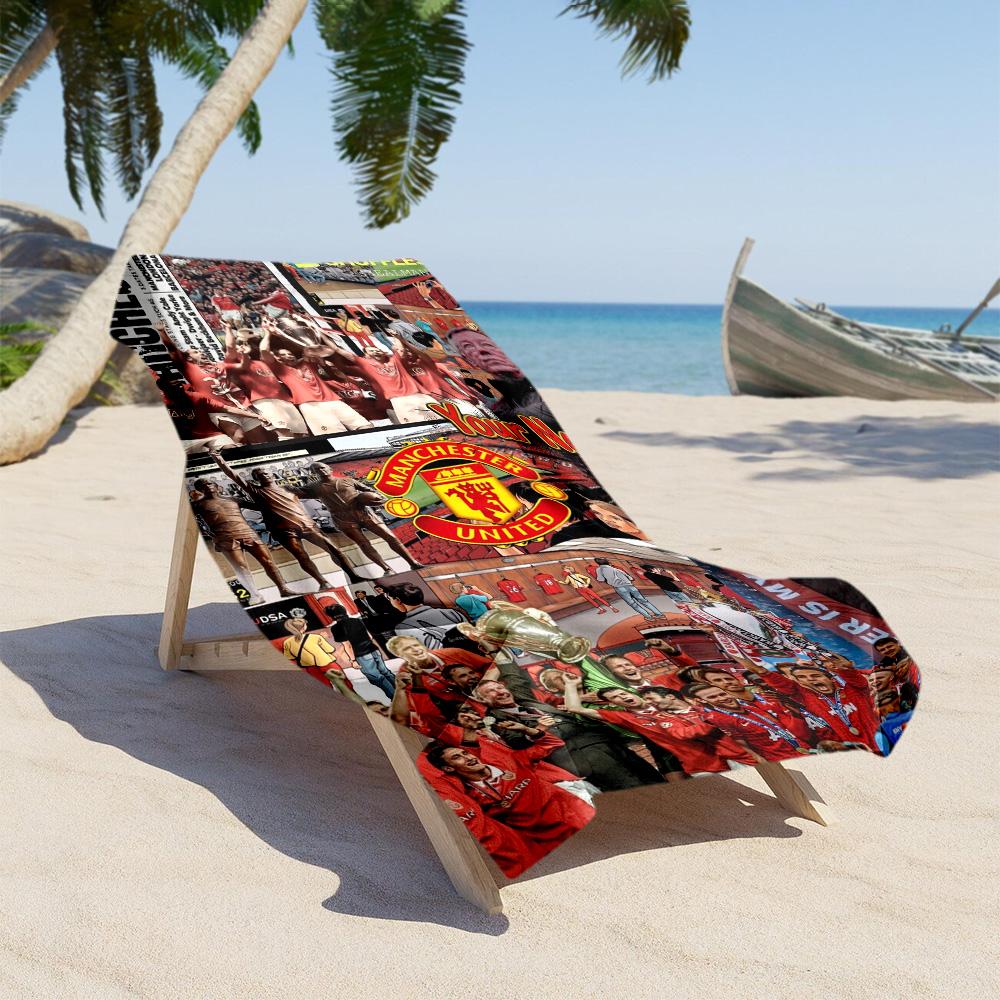 Manchester Customize Your Name Beach Towel Super Soft & Absorbent Portable for SwimmingBeachCamping Travel Beach AccessoriesGym