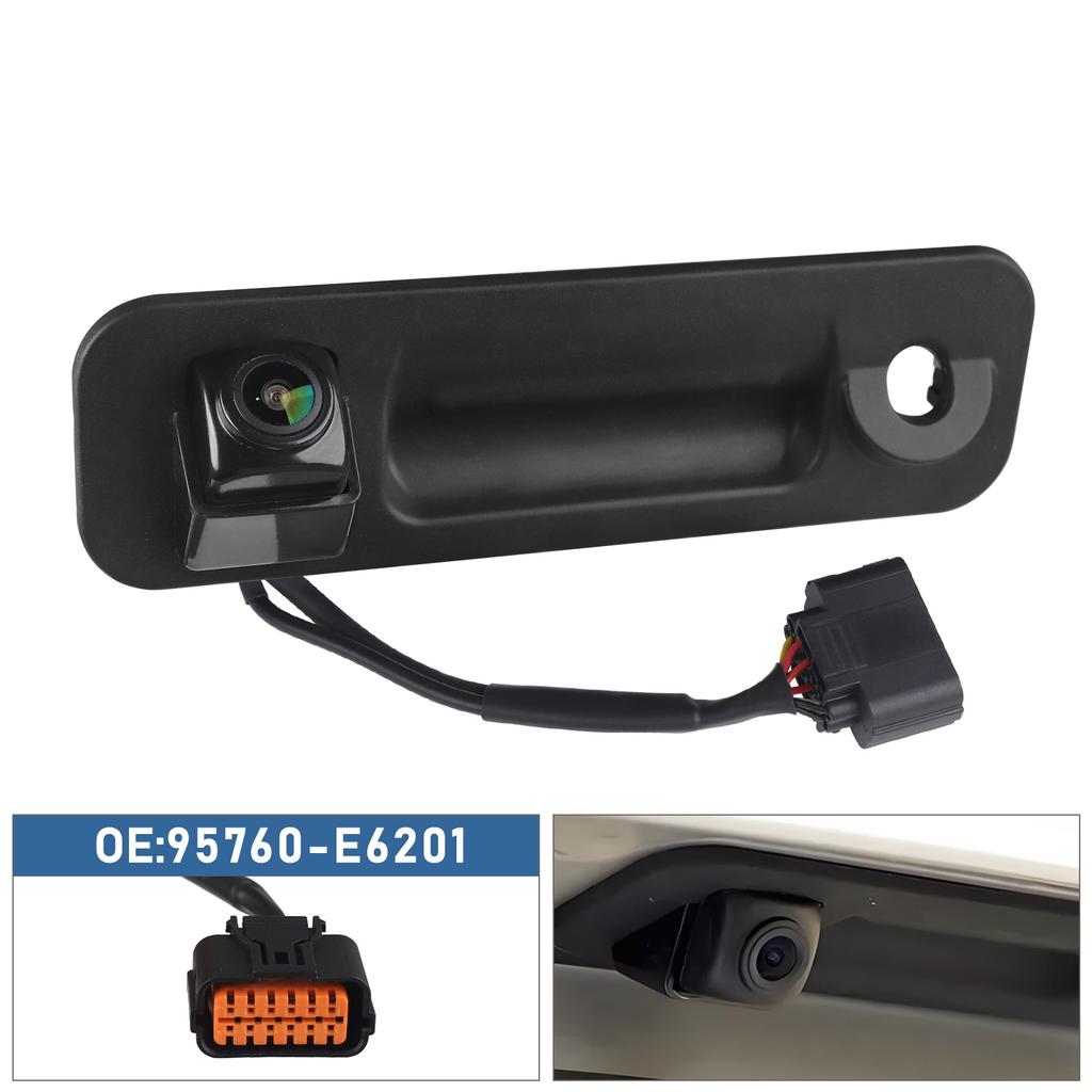 95760-E6201 Black 12V 5A IP68 Back Up Camera Rear View Camera Trunk Switch Plastic Metal For Hyundai Sonata 2015 2016 2017