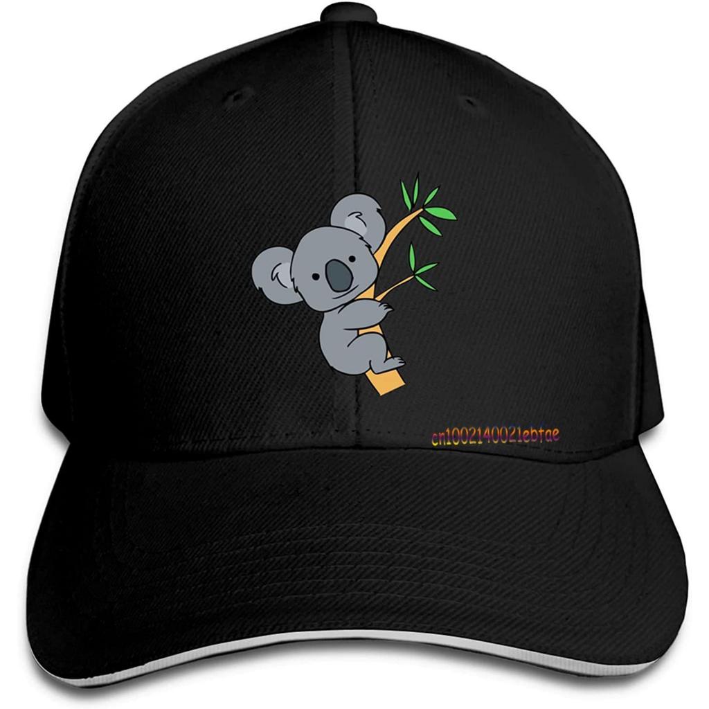 Koala Bear Baseball Hat Sandwich Cap Sun Hats Vintage Unisex Adjustable of Washable Trucker Caps