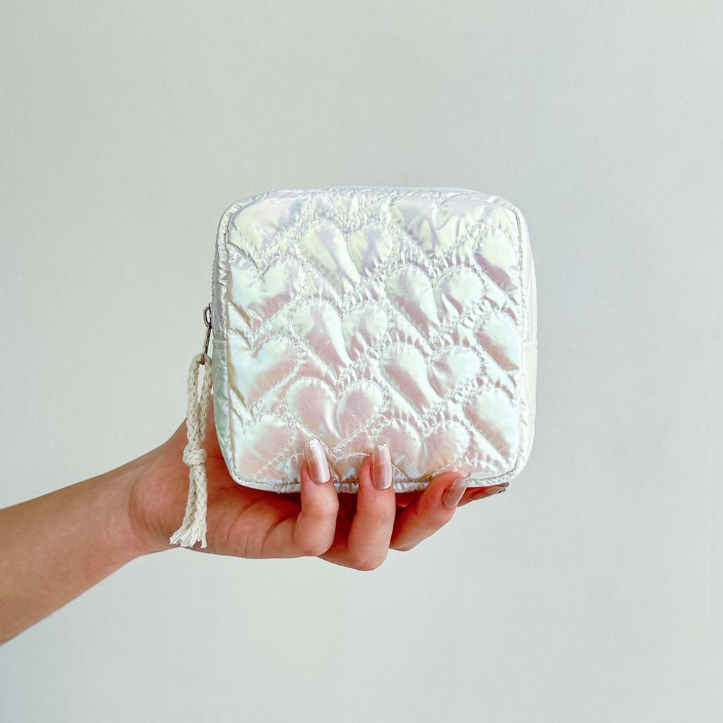 Travel Cosmetic Storage Bag With Butterfly Knot Pattern For Women And Teens