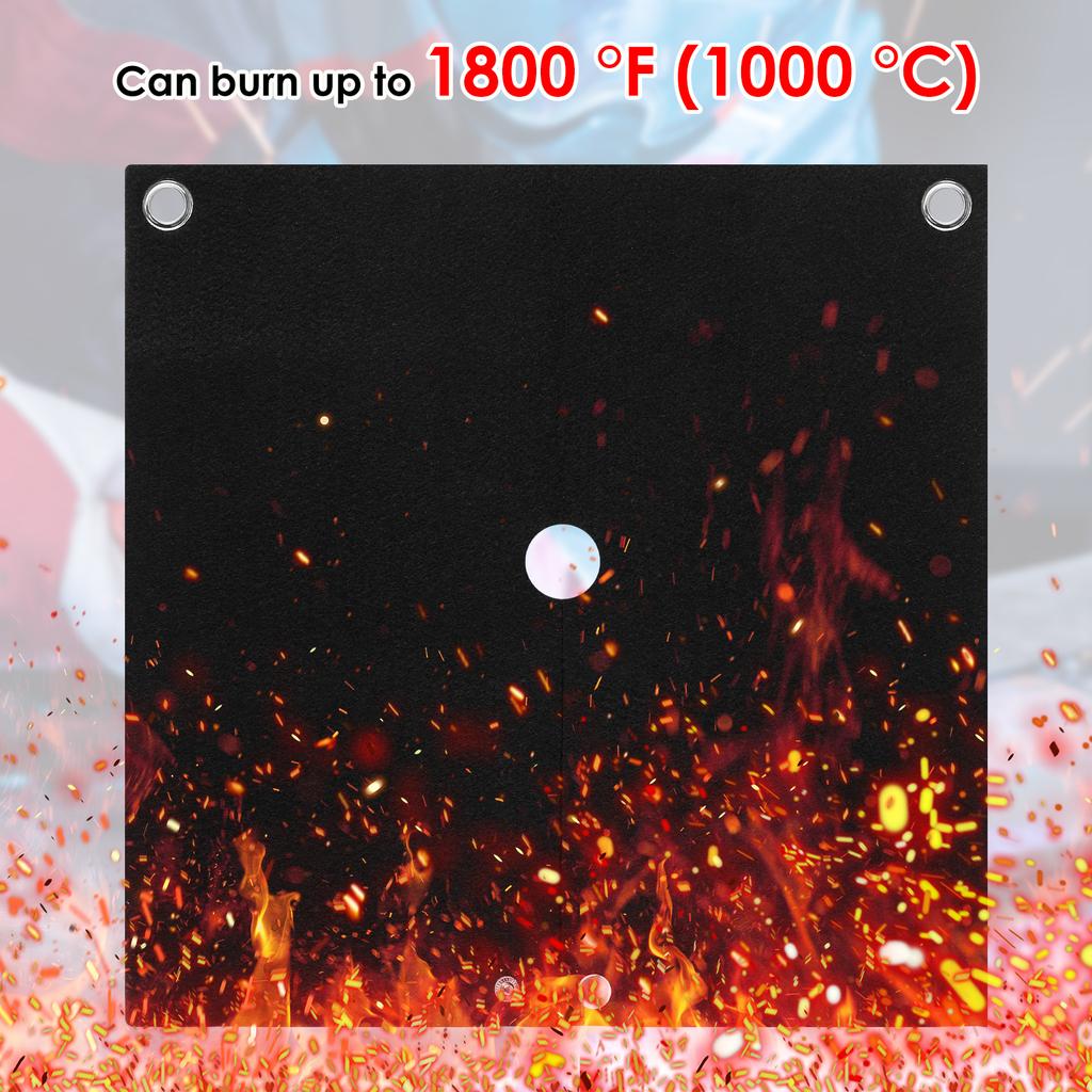 1/2/5Pcs Fireproof Welding Protective 1800°F Blanket High Temp Insulation Retardant Carbon Felt Blankets for Metal Working 2025