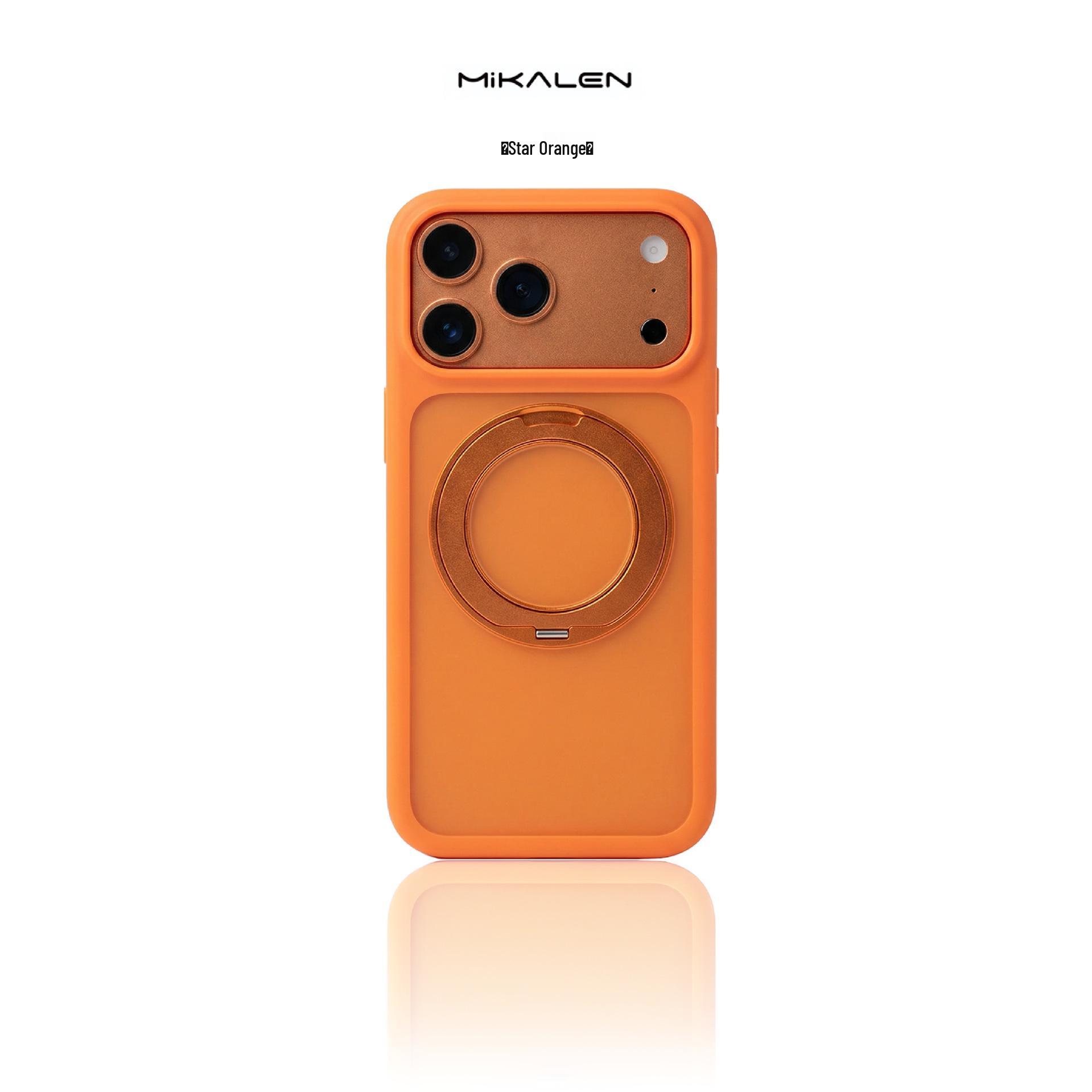 

Compatible 17 Pro Transparent Case with Rotating Magnetic Bracket for iPhone 17 Pro Max 16 Pro Max оранжевый