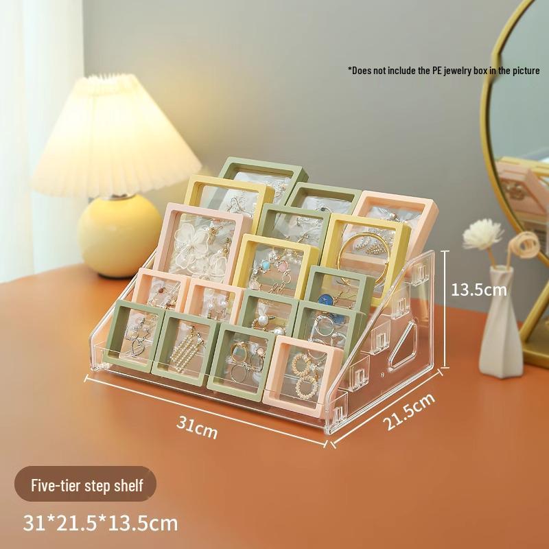 Acrylic Tiered Display Stand for Perfume, Trading Cards, Cosmetics, and Nail Polish