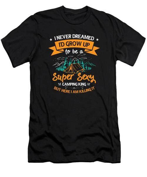Camping Camper Outdoor Mountain Camping Place Nature #1 T-Shirt S to 3XL S