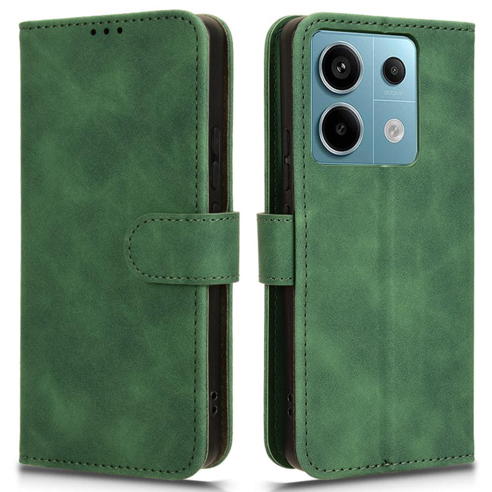 For Xiaomi Redmi Note 13 Pro 5G/Poco X6 5G Wallet Case Skin-touch Texture Leather Phone Cover