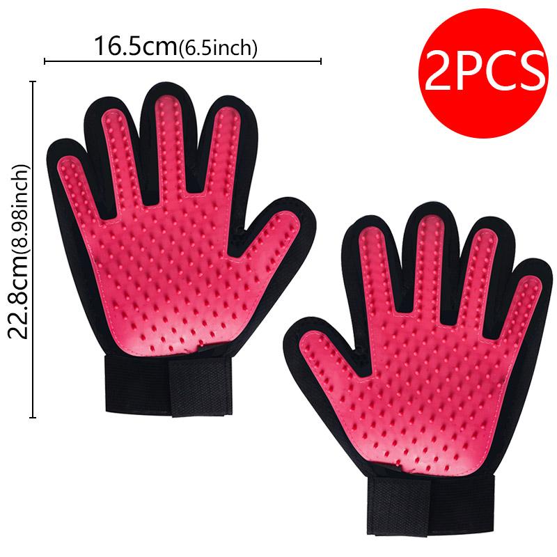 Para Rękawic do Usuwania Sierści Zwierząt Kot Pies Masaż Kąpiel Czyszczenie do Kąpieli Psów Grzebień do Sierści Rękawica Masaż Pielęgnacja Psów Kotów akcesoria