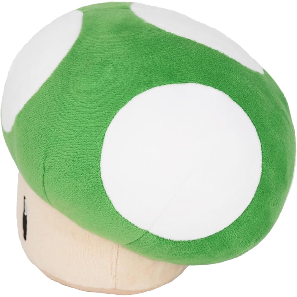 Sanei Boeki Super Mario All Star Collection 1UP Mushroom Plush Toy 18.5x16.5x15.5cm
