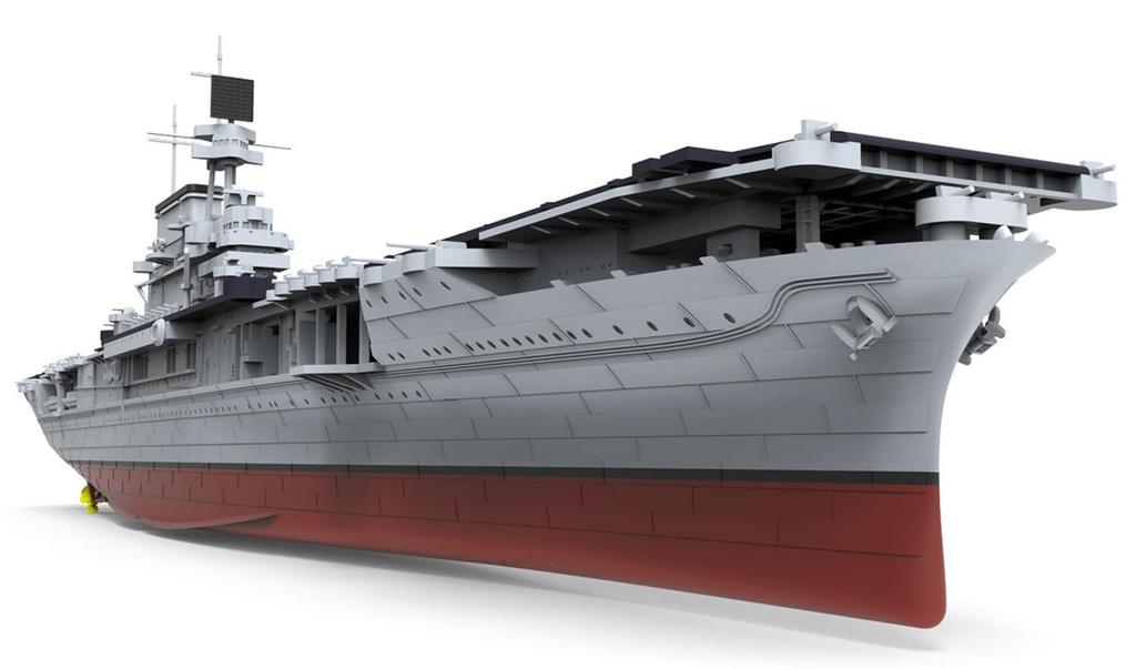 MENG Model letadlové lodi US Navy Enterprise Plastový model MPS005 1/700 CV-6
