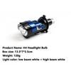 1/2PCS H4 Bi LED Projector Lens Headlight Bulbs Canbus Auto Fog Lamp H4 White High Low Beam Light Headlamp For Car Motorcycle 12V 24V