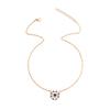 Wish New Jewelry Full Diamond Devil's Eye Necklace Fashion Gold Plated Collarbone Chain Pendant Female