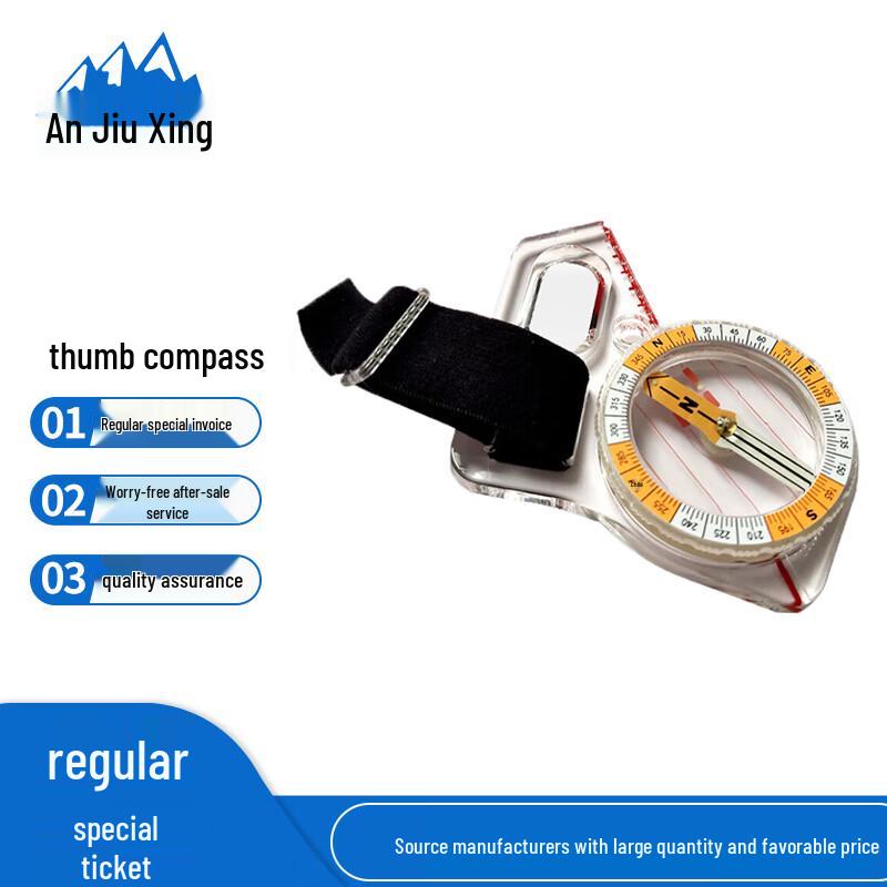 Anjiuxing Outdoor Map Ruler Thumb Compass