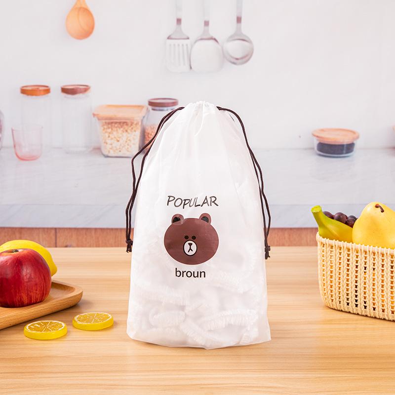 Extra Large, Extra Thick Disposable PE Cling Film with Colorful Elastic for Household Use