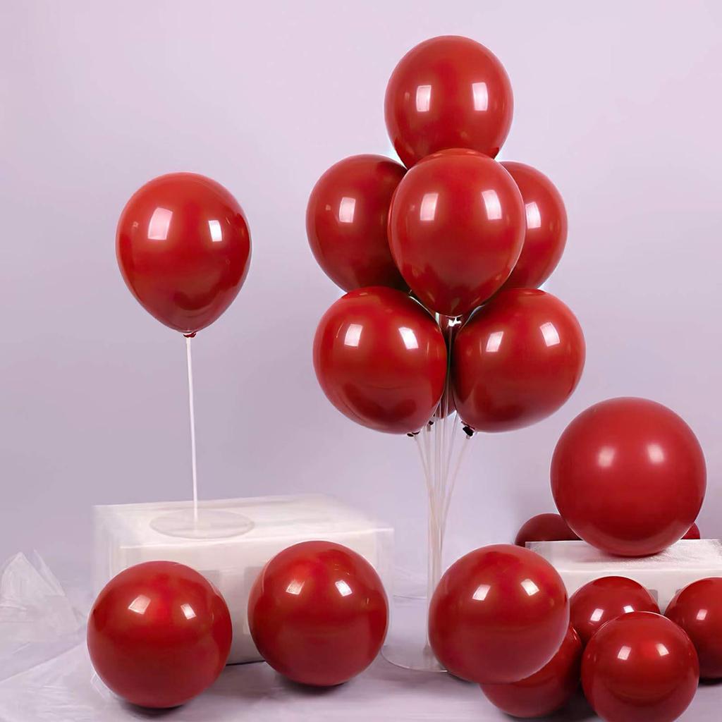 Double-Layer Thickened Red Wedding Balloons for Engagement and Room Decoration