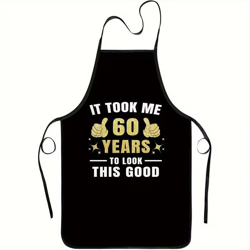 Modern Minimalist Polyester Apron With Geometric Abstract Pattern For Home Cooking And Kitchen Use