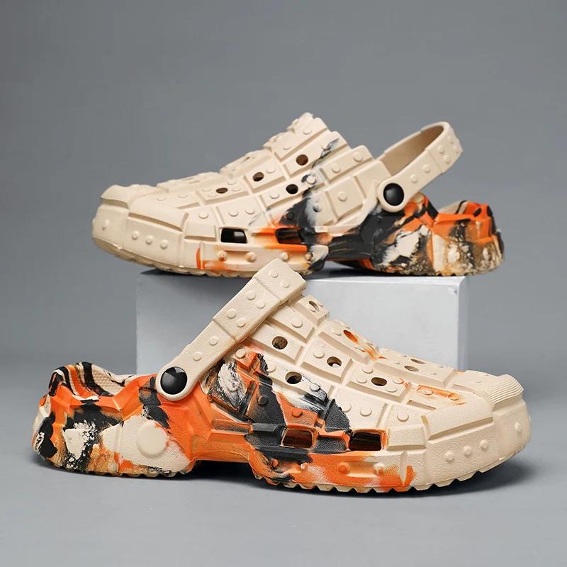 Roman Sandals Man Summer 2024 Flat Sandal for Men Super Copy Sandals Men's Casual Sandal Chef Shoes Shiatsu Slippers Slipers