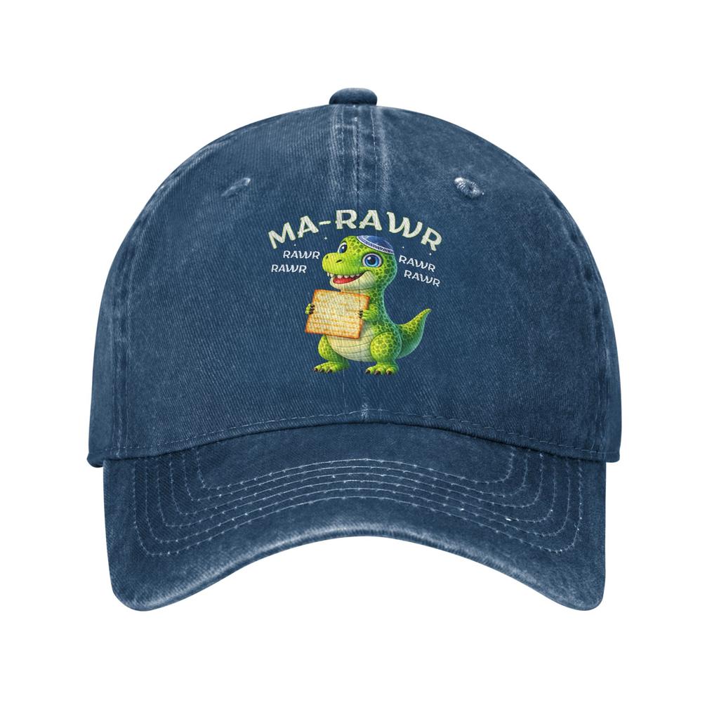 Funny Passover Dinosaur Ma Rawr Matzah Dino Unique Baseball Cap Hats Visor Protection Snapback Cotton tops gorras