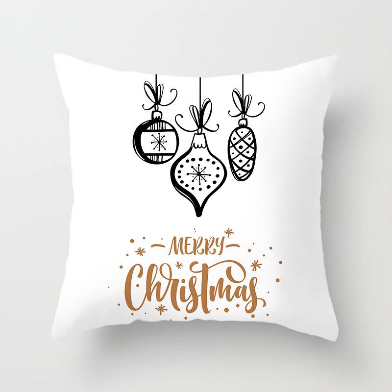 Christmas Golden Series Festive Decoration Pillowcase Home Sofa Car Pillow Cushion