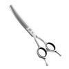 Fenice 7.0 Inch Left Handed Professional Dog Grooming Scissors Curved Thinning Dog Puppy Shears Pets Supplies Groomer Tools