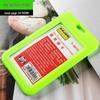 Vertical & Horizontal Double-Sided Transparent Employee Badge Holder with Color Options