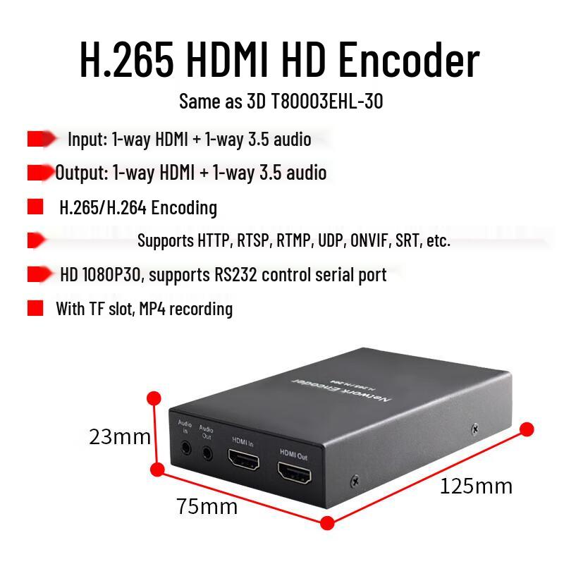 HDMI SDI Video Encoder with Live Streaming & Recording