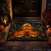 Halloween Pumpkin Ghost Door Mat Non-Slip Entry Rug Porch Party Floor Carpet Home Decor
