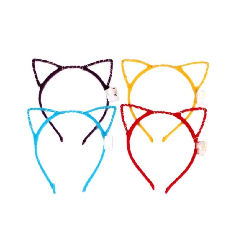 Rabbit Mouse Ears Luminous Headwear Cat Ear Crown Hair Accessory Gift