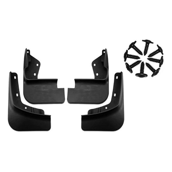 Black ABS Front and Rear Car Fender Splash Guards for Great Wall Tan