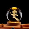 3D Cartoon Anime Crystal Ball Night Light - Creative Birthday Gift for Children