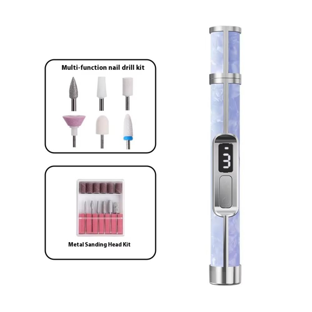 Multiple Gears Electric Nail Drill Low Noise Nails Sander File Set Electric Nail Grinder  Nail Art