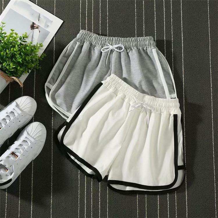 Women Striped Casual Shorts Korean Harajuku Loose Sports Summer Fashion Simple Yoga Thin Mini Shorts