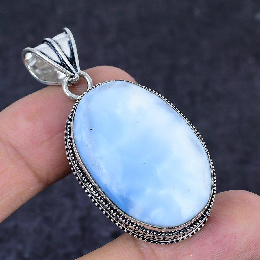 Owhyee Opal Edelstein Handgefertigter 925 Sterling Silber Schmuck Anhänger 2,09" J7h43