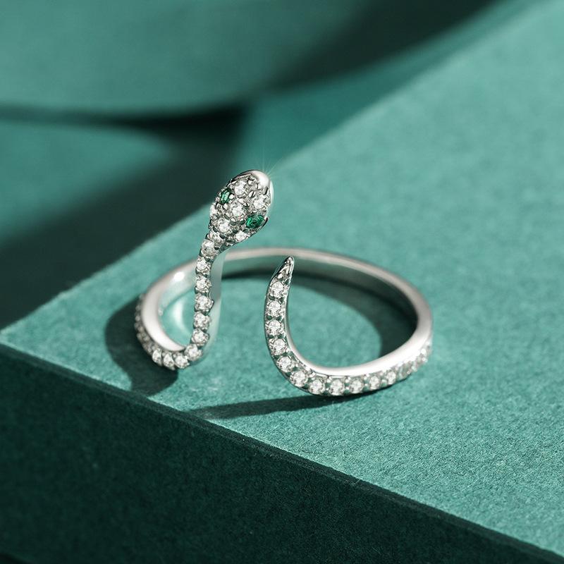 Tancise Klasický 925 Sterling Silver Zirkonový prsten Dámské šperky Svatební slib Party dárek