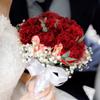 2 Bunches Artificial Carnations Total 12 Heads Silk Faux Flowers for Funeral Arrangements Wedding Bouquets Cemetery Wreaths DIY Crafts