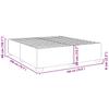 Bed Frame Gray 180x200 cm Faux Leather
