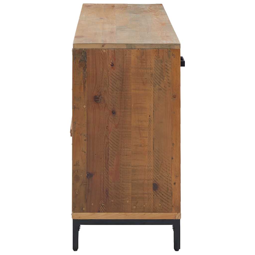 Sideboard Brown 110 x 35 x 70 cm Solid Pine Wood