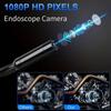 Endoscope Camera With Light 4.3" IPS HD 1080P 8mm IP67 Waterproof Borescope Camera with 6 Adjustable LED Lights for Sewer Car