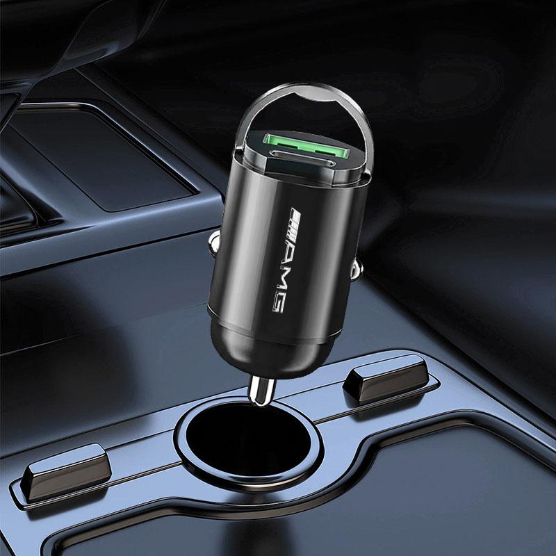 1Pcs Car Charger USB Type-C Fast Charging Adapter Car Accessories For Mercedes Benz AMG GLC GLE CLA W205 W204 W203 W211 W212 W213 W201 W210 W124