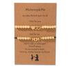 JYL TS Bracelet Mother-Daughter  2-Piece Heart Braided Strengthens Bond & Family Luck