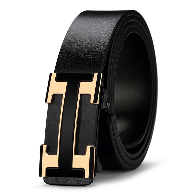 Neuer Luxus Vintage Designer Marke 34mm Business Gürtel Herren Hohe Qualität Damen Echtes Leder Männlicher Gürtelriemen für Jeans Bund