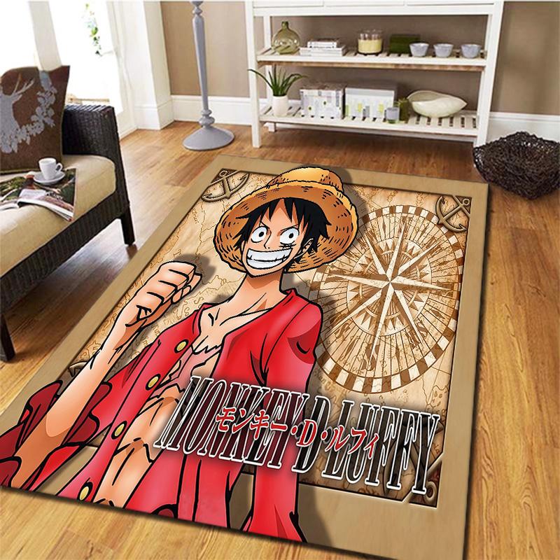 One Piece Monkey D Luffy Carpet Rug For Living Room Bedroom Home Sofa Decoration,kids Play Nonslip Floor Mat