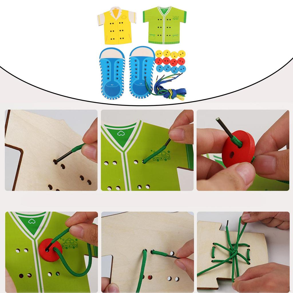 Children Wooden Stringing Toys Educational Toy for Kids over 4 Years Old