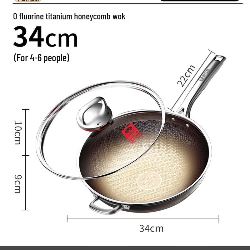 Kangbach 7th Gen Titanium Honeycomb Non-stick Wok