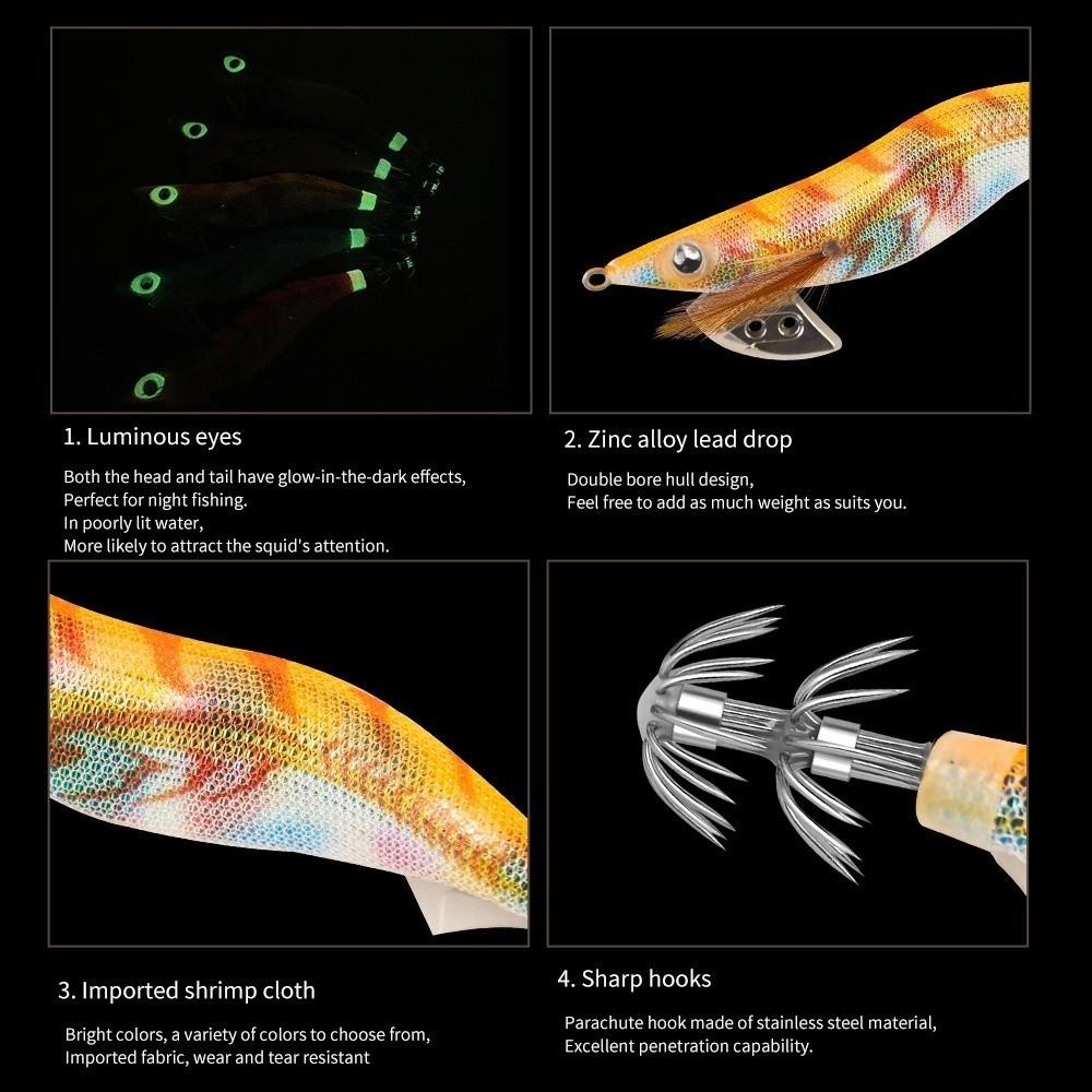 Japan Style Squid Lure Glow Jigging Lure Fishing Lure Fishing Squid Jig  Night Fishing