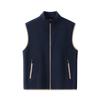 Customized Logo Fleece Vest for Education and Training Institutions - Stand-up Collar Sleeveless Outerwear